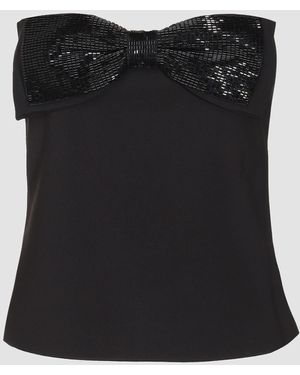 Self-Portrait Top - Black