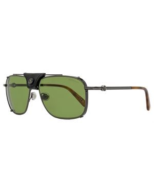 Moncler Gatiion Navigator Sunglasses Ml0287 08N Gunmetal-Havana 59Mm Metal/Plastic (Acetate) - Green