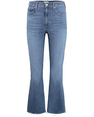Citizens of Humanity Isola Cropped Jeans Cotton Flared - Blue