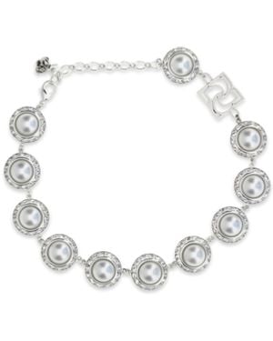 Magda Butrym Pearl And Crystal Necklace - White