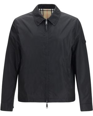 Burberry Zip-Up Jacket - Blue