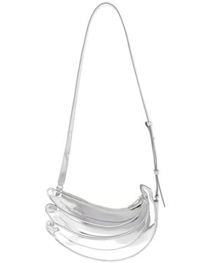 CASABLANCA Shoulder Bag Banana Leather - White