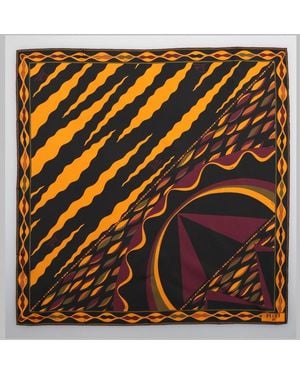 PUCCI Mixed-Print Silk Scarf Scarfs - Multicolour