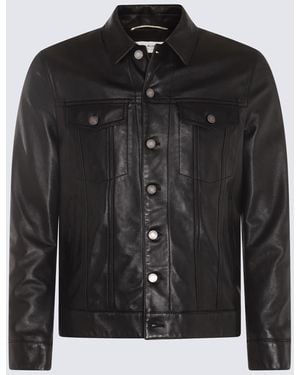 Saint Laurent Leather Jacket - Black
