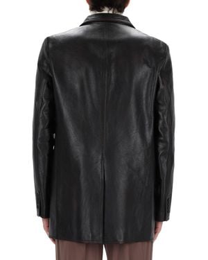 Gucci Leather Jacket - Black
