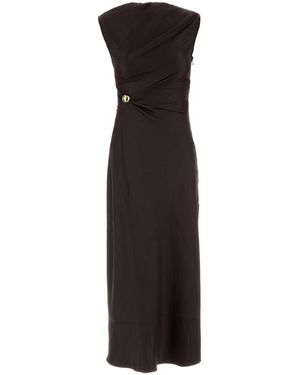 Loulou de Saison Silk Roan Dress - Black