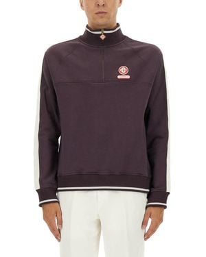 CASABLANCA Laurel Sweatshirt - Purple