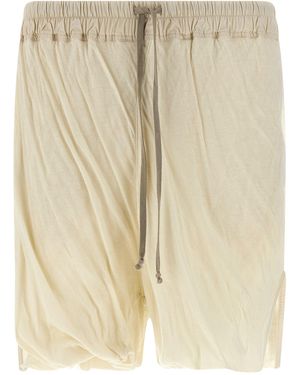 Rick Owens Dbl Long Boxers Bermuda Shorts - Natural