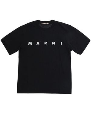Marni T-Shirt Cotton T-Shirts - Black