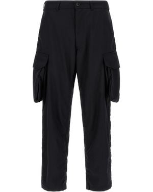 Comme des Garçons Comme Des Garçons Wool-Blend Flap Pocket Cargo Trousers - Blue