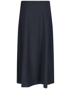 Paloma Wool Pinstripe Maxi Skirt - Blue
