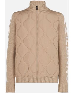 MC2 Saint Barth Padded Jacket Knitwear - Natural