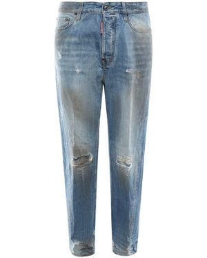 DSquared² Cotton Denim Jeans - Blue