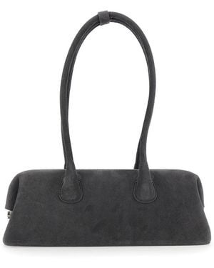 OSOI Shoulder Bag Boat Wide Leather Cow - Black
