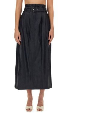 ROTATE BIRGER CHRISTENSEN Braided Mini Skirt - Black