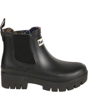 Barbour Halton Rubber Ankle Boots - Black