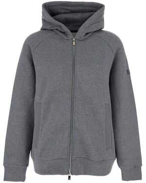 Tatras Baccaro Sweatshirt With Hood And Logo Patch On The Sleeve - Grey