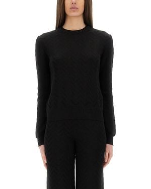 Missoni Chevron Pattern Jumper - Black