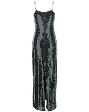 ROTATE BIRGER CHRISTENSEN Long Sequin Dress Polyester (Recycled) - Green
