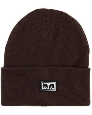 Obey Cap With Logo - Brown