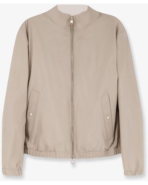 BOSS Bomber Jacket Reversible Modal - Natural