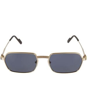 Cartier Rectangle Classic Sunglasses - Blue