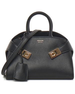 Ferragamo Hug Soft Tote Bag - Black