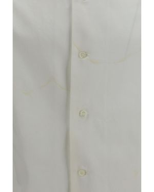 Prada Distressed Cotton Shirt - Grey