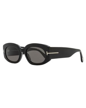 Tom Ford Cielle Sunglasses Tf1187 01A 52Mm Ft1187 Plastic (Acetate) - Black