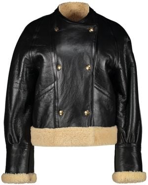 Celine Leather Jacket - Black