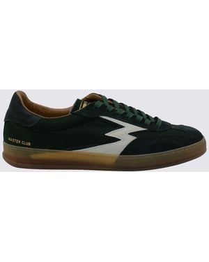 MOA Dark Leather Trainers - Black