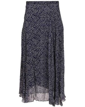 Isabel Marant "Lycia" Midi Skirt - Blue