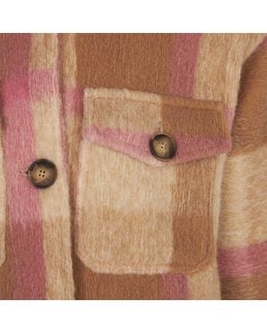 MC2 Saint Barth Girl Overshirt With Fringe Jacket - Brown