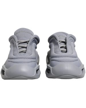 Dolce & Gabbana Slip On Wave Low Top Sneakers Polyester Viscose - Gray