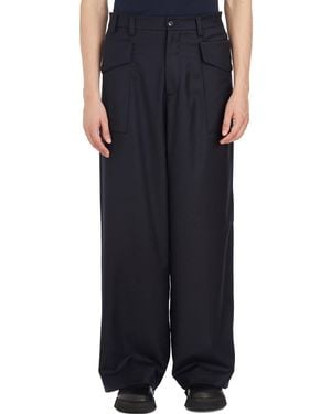 Barena Caorloto Fan Wide-Leg Trousers - Black