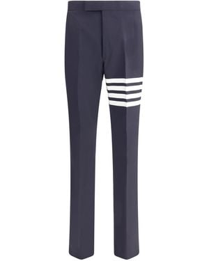 Thom Browne Wool Pants Ovis Aries - Blue