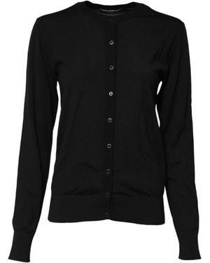 Dolce & Gabbana Classic Buttoned Cardigan - Black