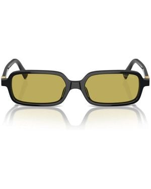 Miu Miu Miu Sunglasses Rectangle Full Rim, Frame And Lens Mu11Zsf16K07O - Yellow