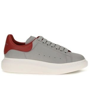 McQueen Calf Leather Bos Taurus Platform Sneakers - Gray