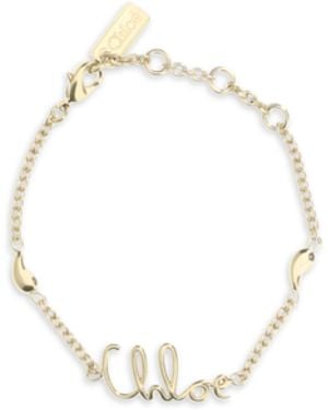 Chloé Iconic Bracelet Brass Bracelets - White