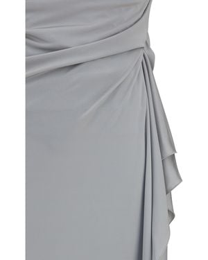 Versace Viscose Jersey Dress - Gray