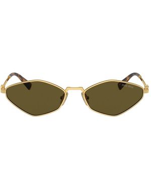 Miu Miu Miumiu 0Mu 56Zs Metallo Sunglasses - Green