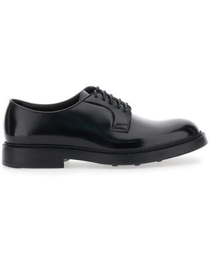Doucal's Derby Shoes Fondo Bruges Horse Calf Leather Lace-Up - White
