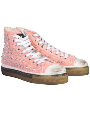 Givenchy Jm Sneakers Upper Cotton Sneakers - Pink