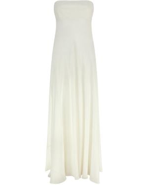 Giovanni bedin Silk Long Dress - White