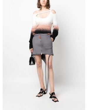 OTTOLINGER Zipped Mini Skirt - Gray