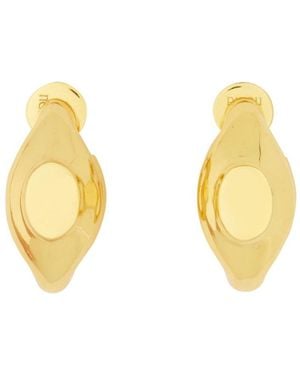 Patou Signet Earrings Brass - Metallic