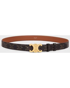 Celine "Triomphe" Belt - Brown