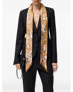 Burberry Neutrals Scarves - Black