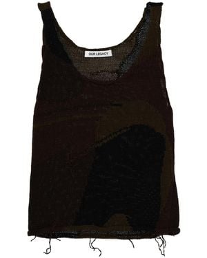 Our Legacy Top Solo Mercerised Organic Cotton Tops - Black